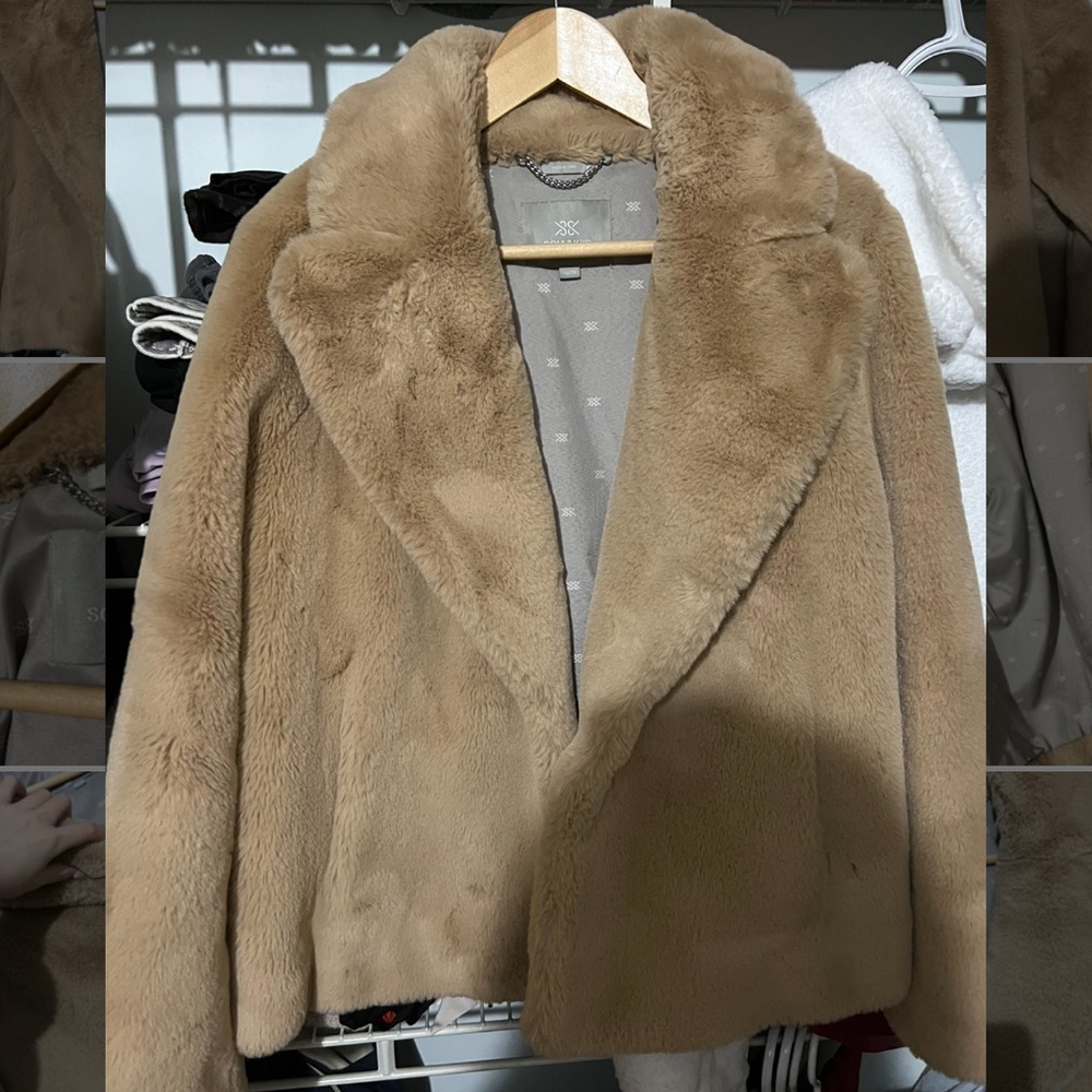 Soia & Kyo coat, size XL, color tan brought from Nordstrom, very good quality